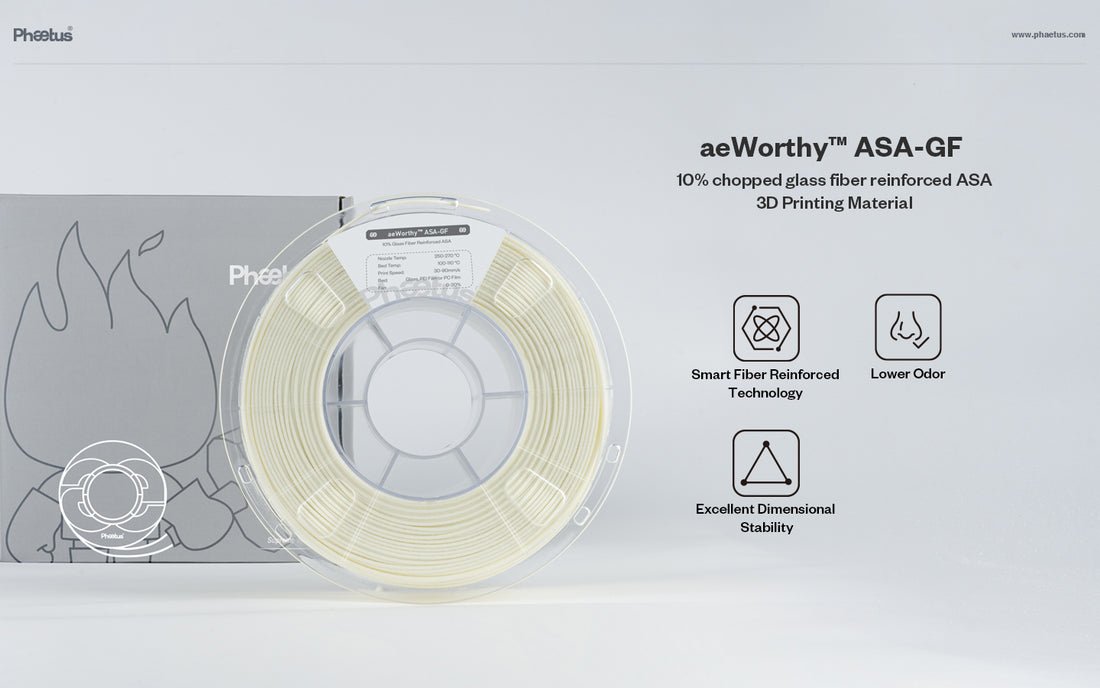 Phaetus aeWorthy™ ASA GF Filament 1kg - Black - 6973090163396 - DREMC STORE