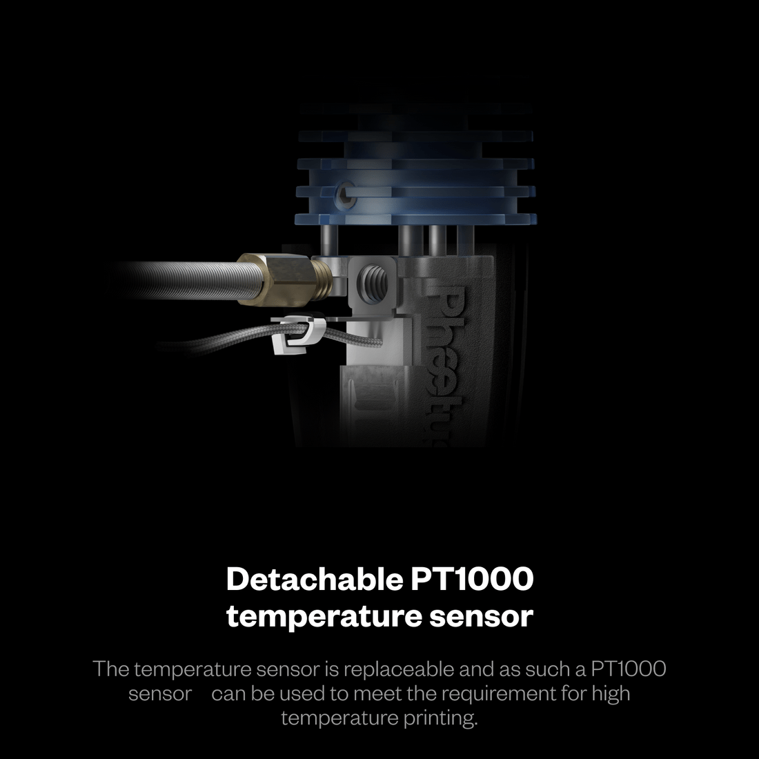 Phaetus Rapido Hotend 2F - UHF w/ PT1000 Thermistor - Black - 6973090164652 - DREMC STORE