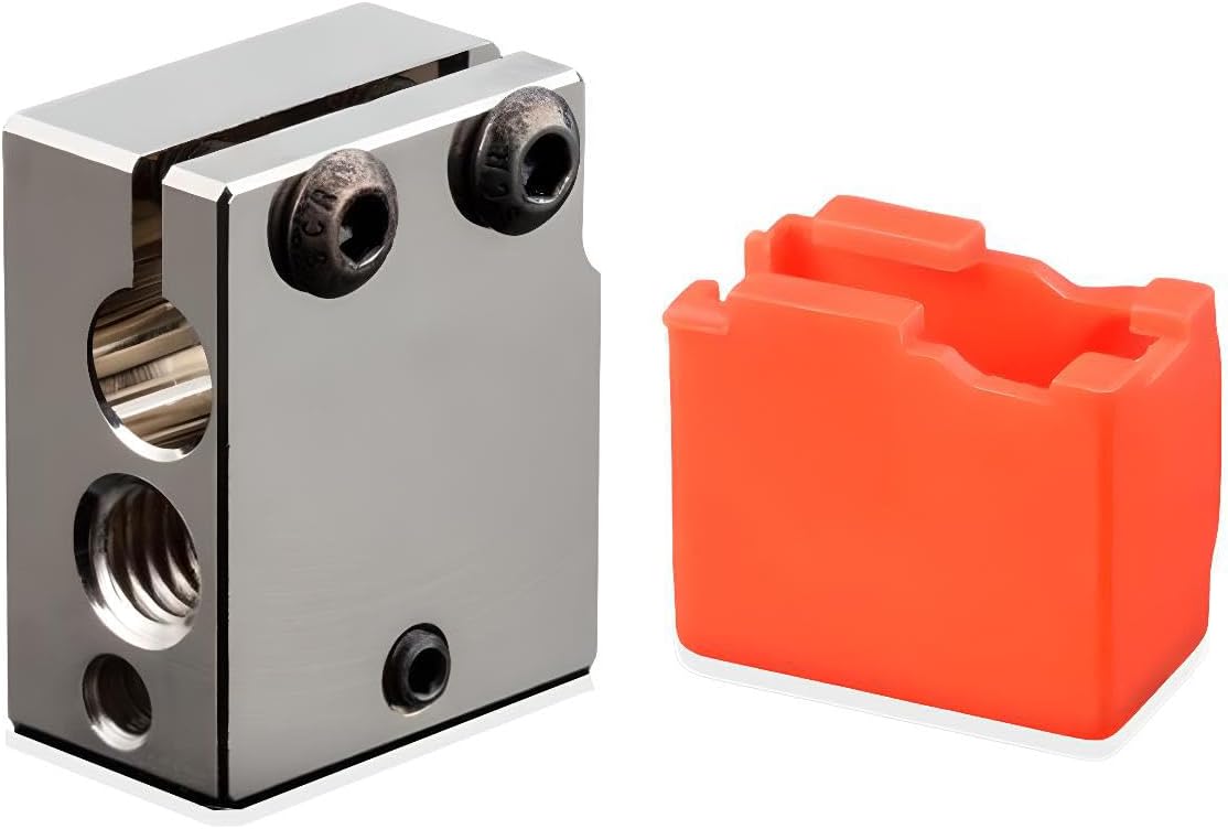 Plated Copper Volcano Heater Block (PT1000) Compatible - 4000012110390 - DREMC STORE 3D Printing Supplies