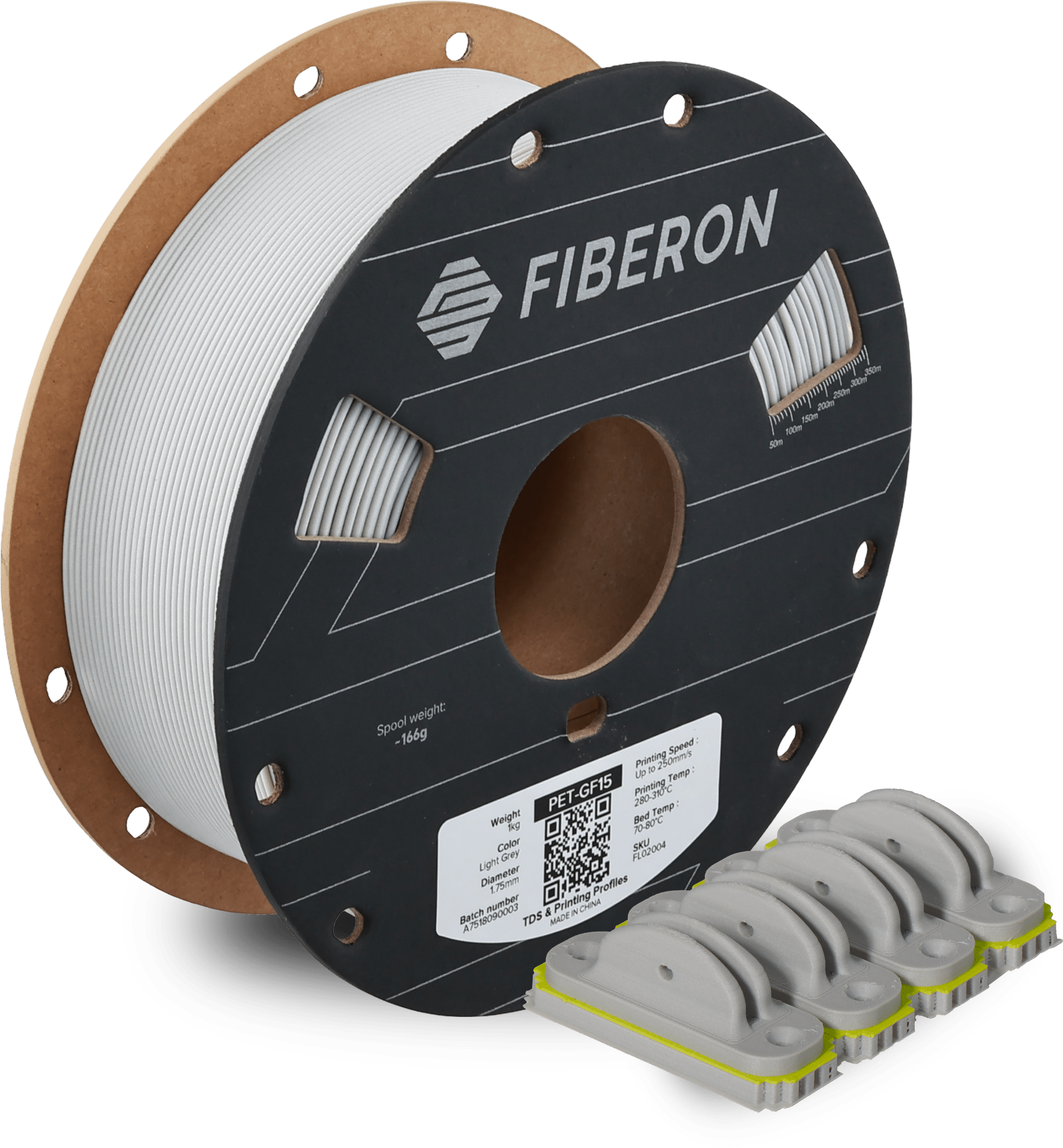 Polymaker Fiberon™ PET - GF15 1000 g 1.75 mm - Grey - FL02004 - DREMC STORE 3D Printing Supplies