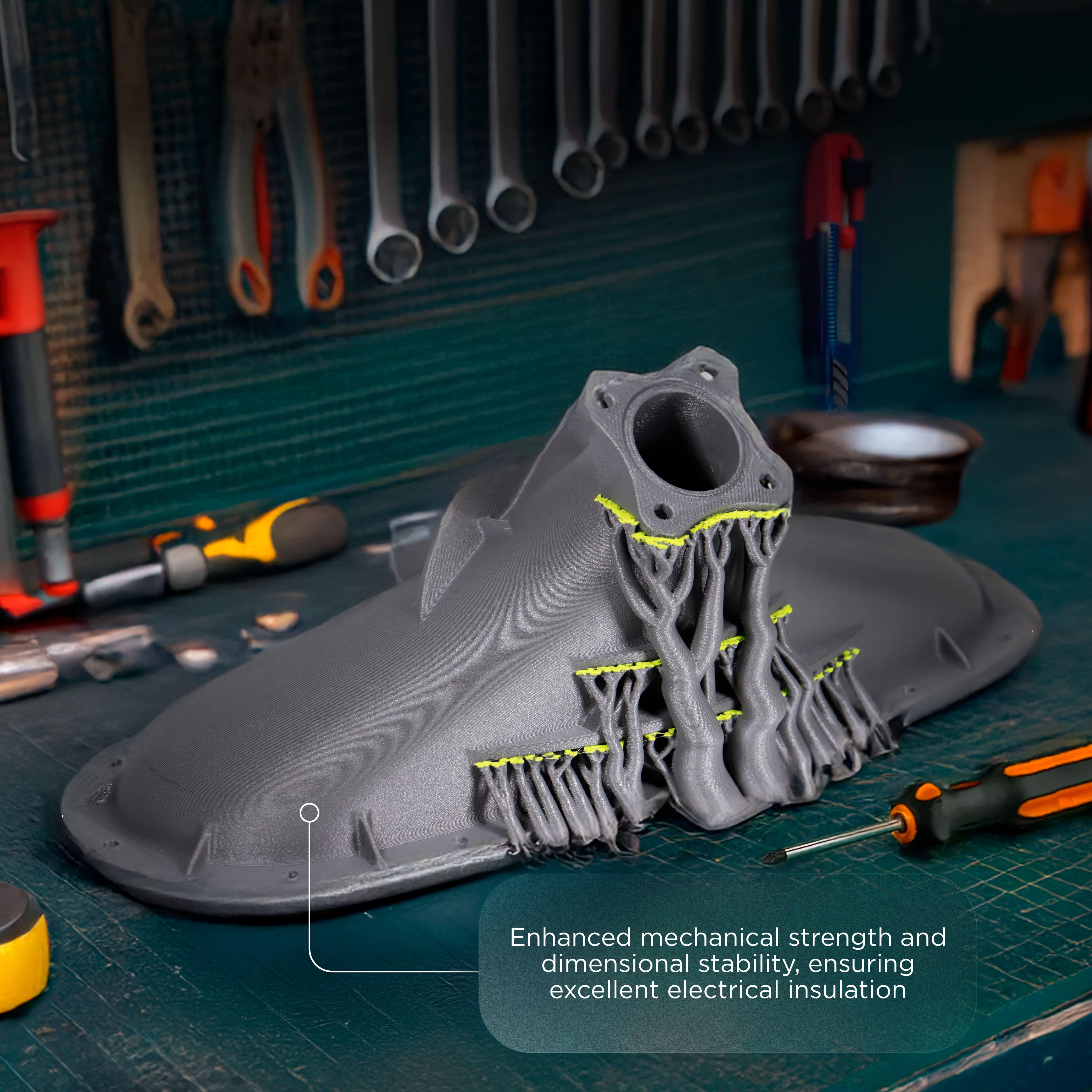 Polymaker Fiberon™ PPS - GF20 Grey 500g 1.75 mm - FM02001 - DREMC STORE