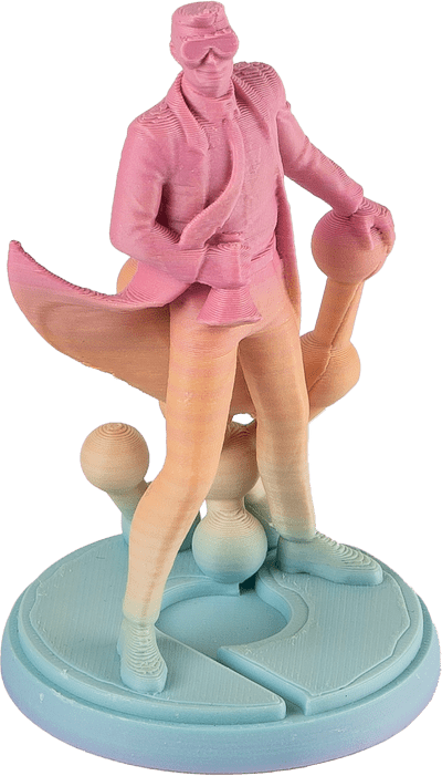 Polymaker PolyTerra™ Gradient PLA Pastel Rainbow 1.75mm 1kg - Matte Pastel Rainbow - PA04029 - DREMC STORE