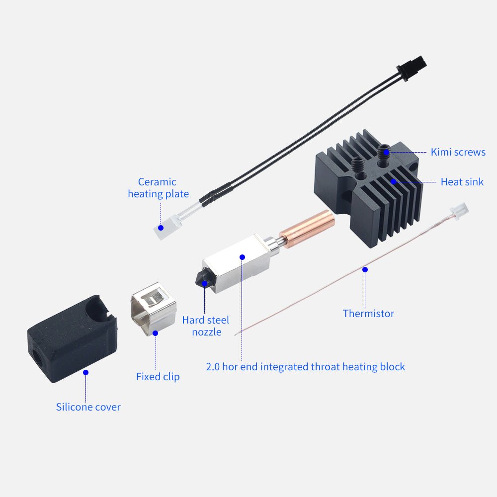 QiDi X plus 3 / X max 3 Hotend Kit Compatible (TZ Nozzle) by Fysetc - OT - 53003 - 10 - DREMC STORE