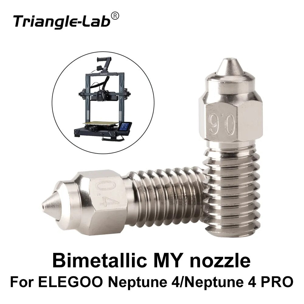 Trianglelab Bi Metallic MY Nozzle for Elegoo Neptune 4 / 4 Pro - 0.4mm - TL - MYE - 40 - DREMC STORE