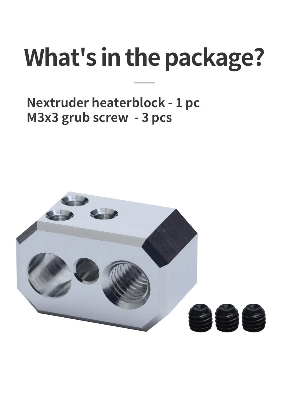 trianglelab Prusa MK4 Nextruder heaterblock Comptaible - Aluminum - TL - MK4HB - A - DREMC STORE