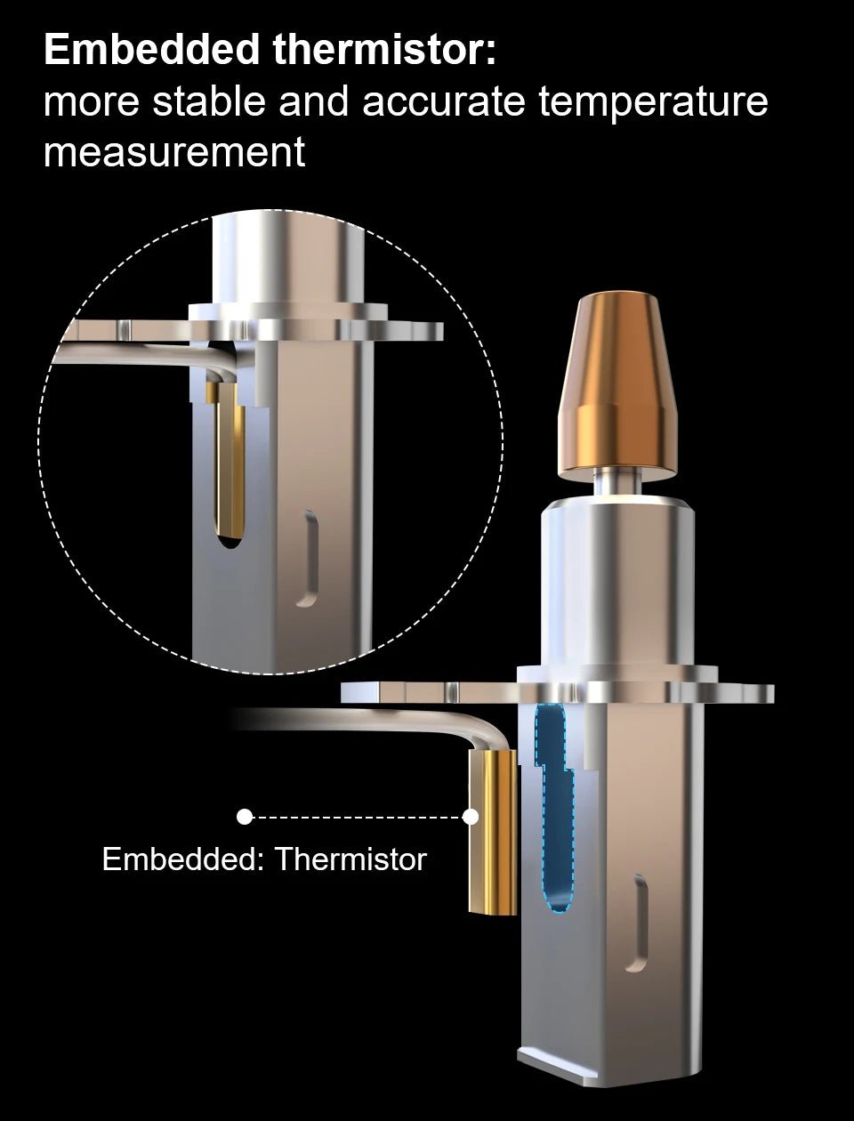 Trianglelab Rapido Ace™ Hotend UHF (PT1000) Black - TL - RAPIDO - ACE - PT1000 - DREMC STORE