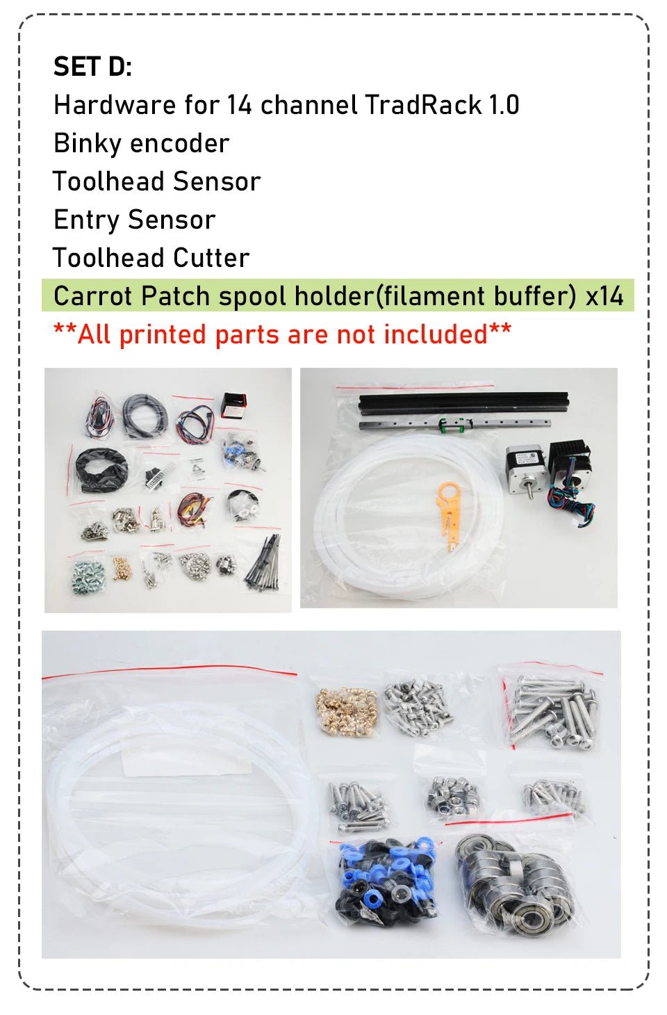 Trianglelab TradRack 14 Channels MMU system Hardware Kit - TL - TRADRACK - R1 - DREMC STORE