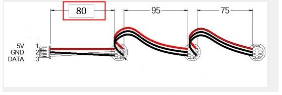 Voron 2.4 StealthBurner RGBW Led Chain - LDO - LDO - NPIXEL - KIT - DREMC STORE