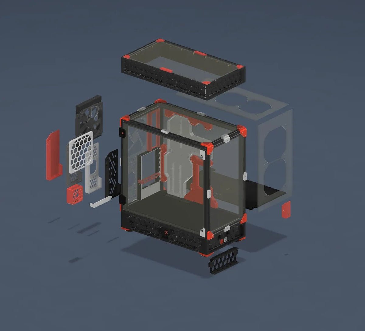 Voron Inspired PC Case (Voron V.PC) - by DonaldSayers and shown by MandicReally - Black - LDO-VPC-BLK-B - DREMC STORE