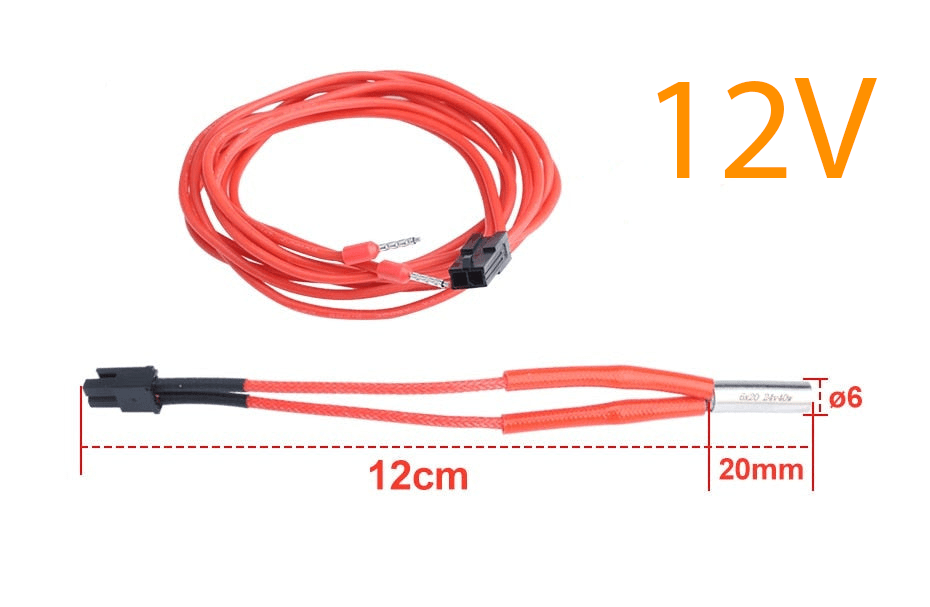 12V 40W Heater Cartridge DrHotSwap HotSwappable Universal 3D Printer Spares - 2m - 41113769 - DREMC STORE
