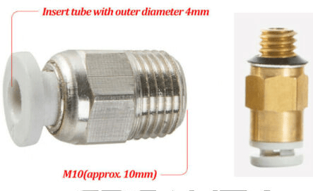 2PC Pneumatic Connector for Creality 3D Printers - Small - 4004010037 - DREMC STORE