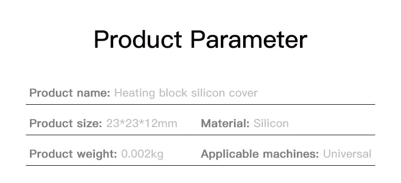 3PC Silicon Socks for Nozzle MK8 Block for Ender 3 / CR 10S - 3203030005 - DREMC STORE