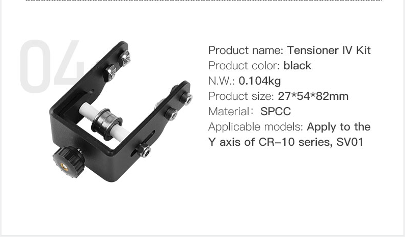 Timing Synchronous Belt Pulley Tensioner for Creality Ender 3/5 and CR-10 Series