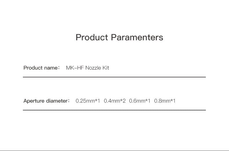 5PC Creality Copper Alloy Plated Nozzle Kit for CR 6 SE / MAX / CR10 Smart / Ender 3 S1 - 4004020053 - DREMC STORE