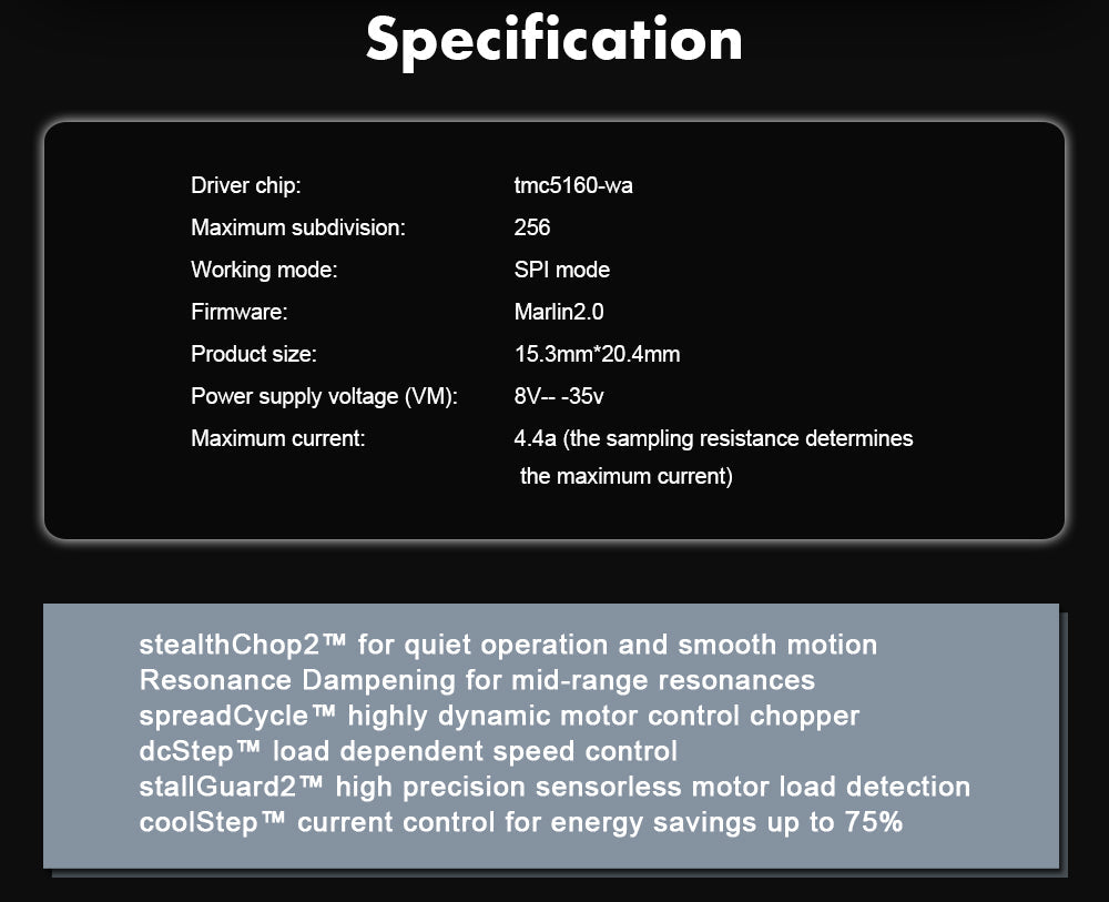 BIGTREETECH TMC5160 Mute Silent Driver V1.3