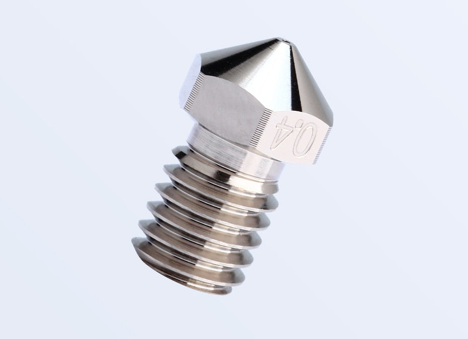 Plated Copper Compatible V6 Nozzle (.4mm, .6mm, .8mm) - TriangleLab