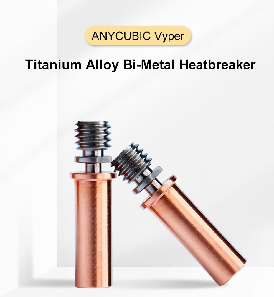 ANYCUBIC Titanium Alloy All Metal Heat Break For ANYCUBIC Mega S / Mega Pro / Vyper