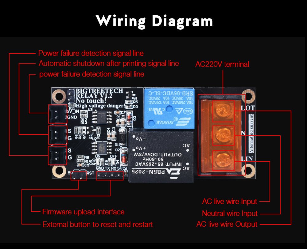 Bigtreetech Automatic Shutdown Relay Module V1.2 - 1030000084 - DREMC STORE