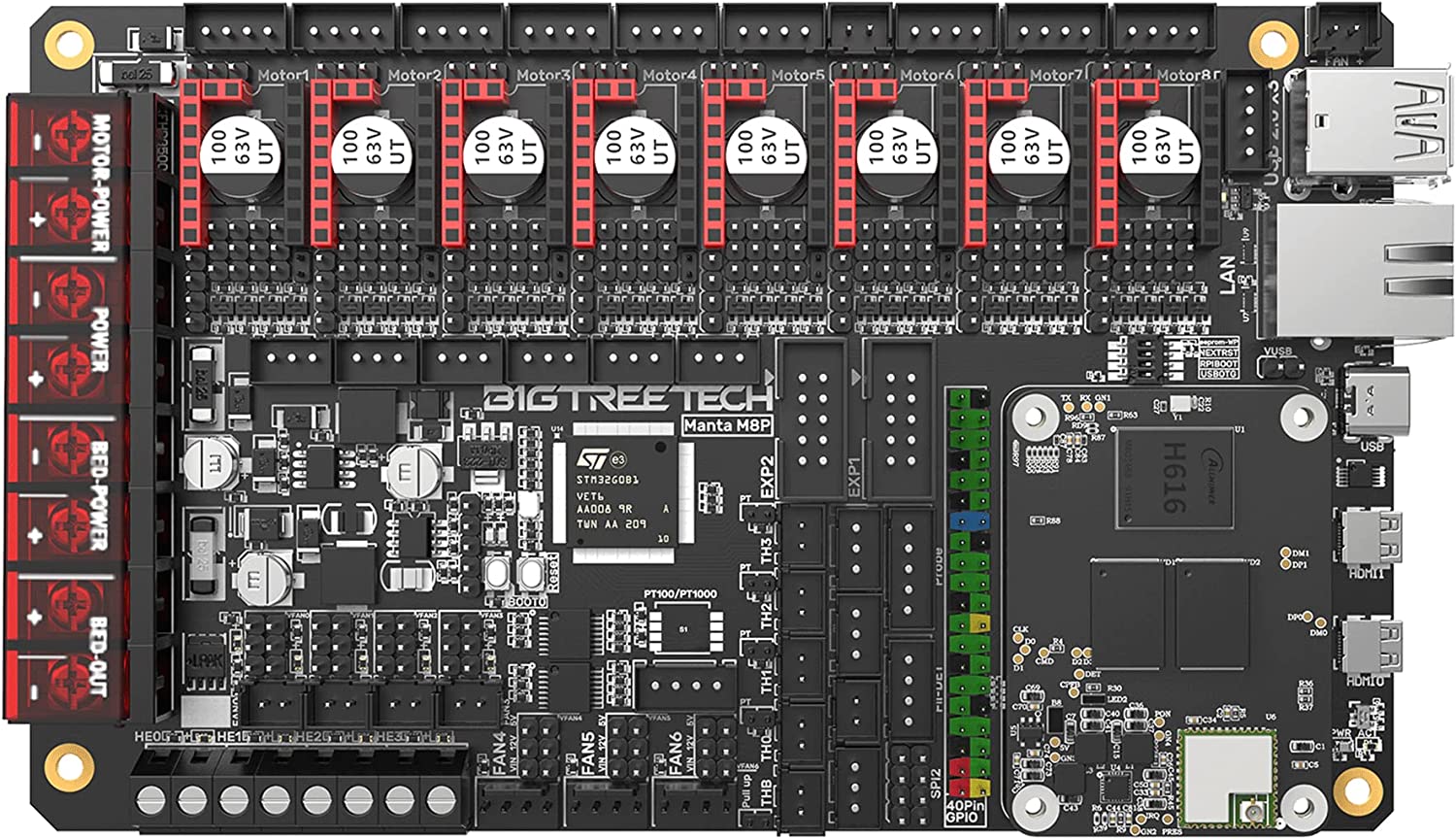 Bigtreetech Manta M8P V1.1 Control Board Klipper - 1020000410 - DREMC STORE