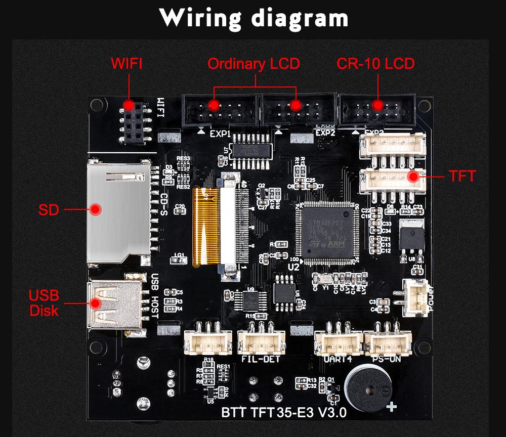 Bigtreetech TFT35 E3 V3.0.1 for SKR Mini E3, SKR V1.4 Turbo - 1040000020 - DREMC STORE