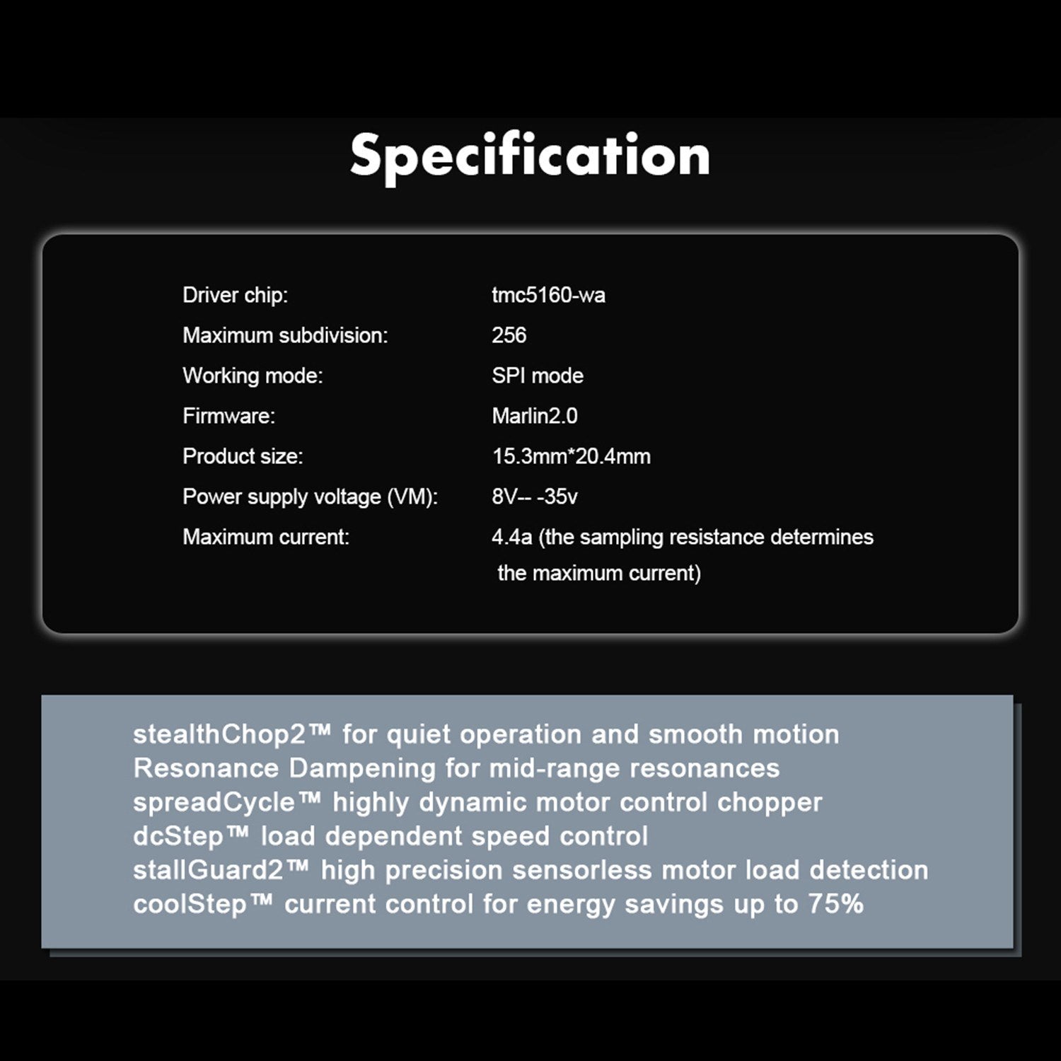 Bigtreetech TMC5160 Mute Silent Driver V1.2 - ZZB000322 - DREMC STORE