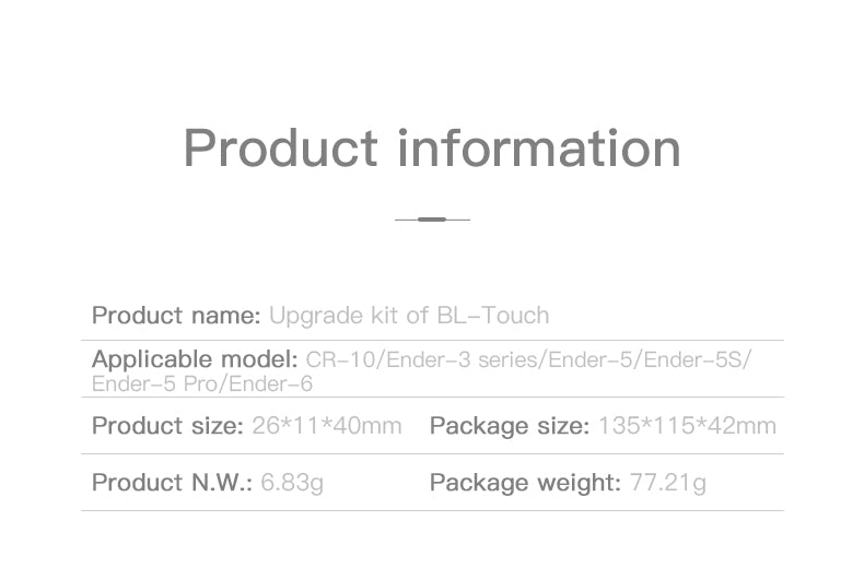 BL Touch Auto Bed Leveling Sensor For CR/Ender Series - Standard Kit - 4001010007 - DREMC STORE