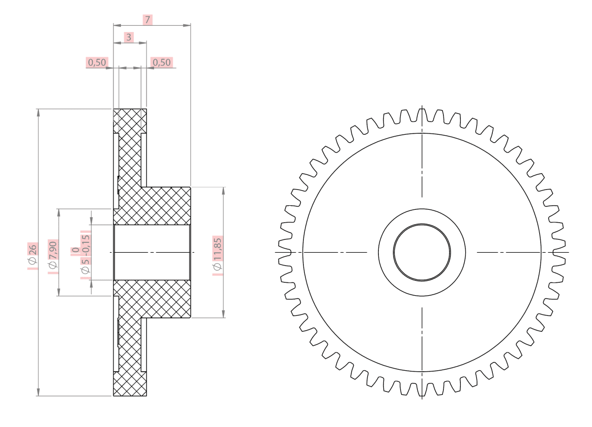 Bondtech BMG Reverse Set for HextrudORT - EXT - KIT - 94 - DREMC STORE