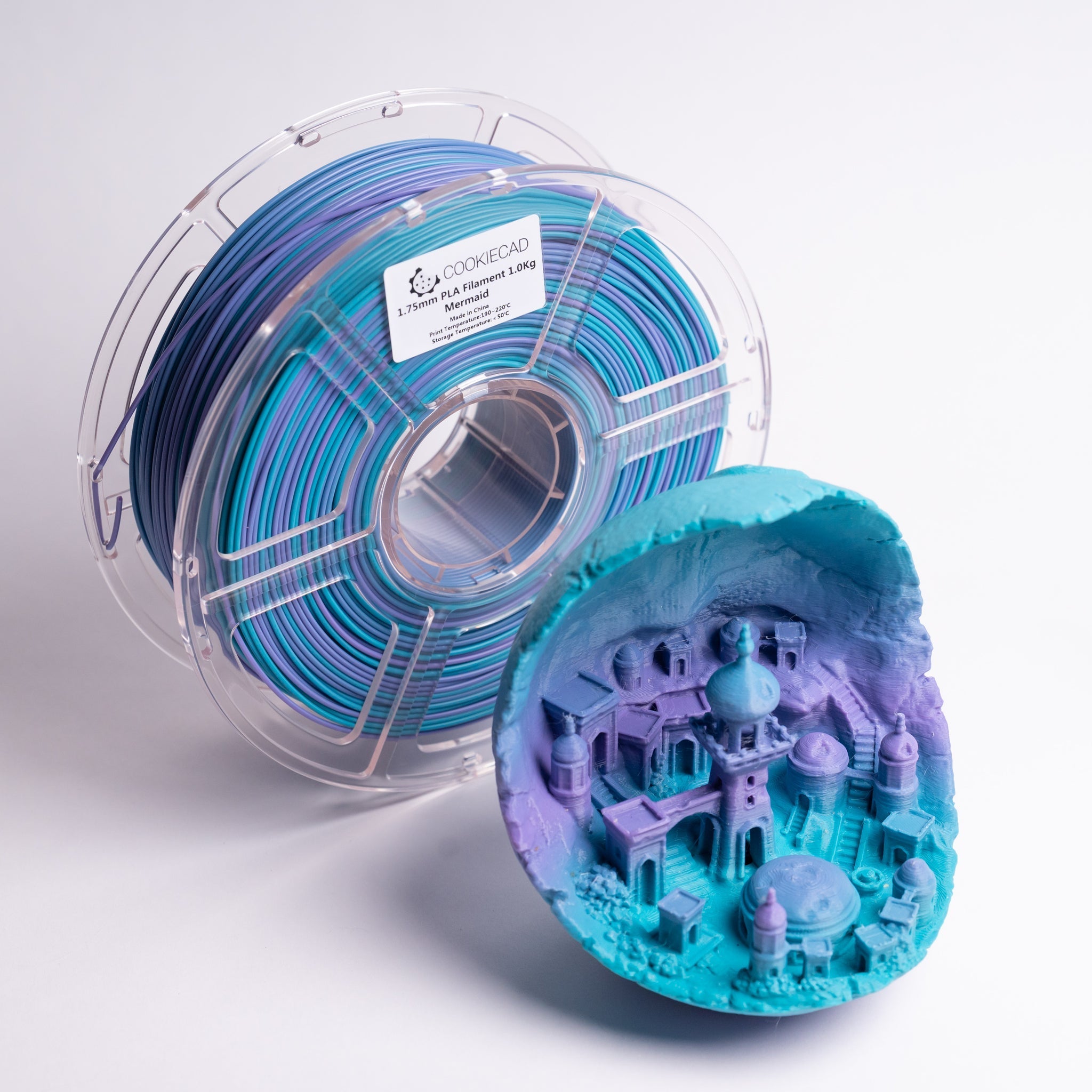Cookiecad PLA Gradient Filament 1.75mm 1kg - Unicorn (pink → blue → purple) - X002ROCMFT - DREMC STORE