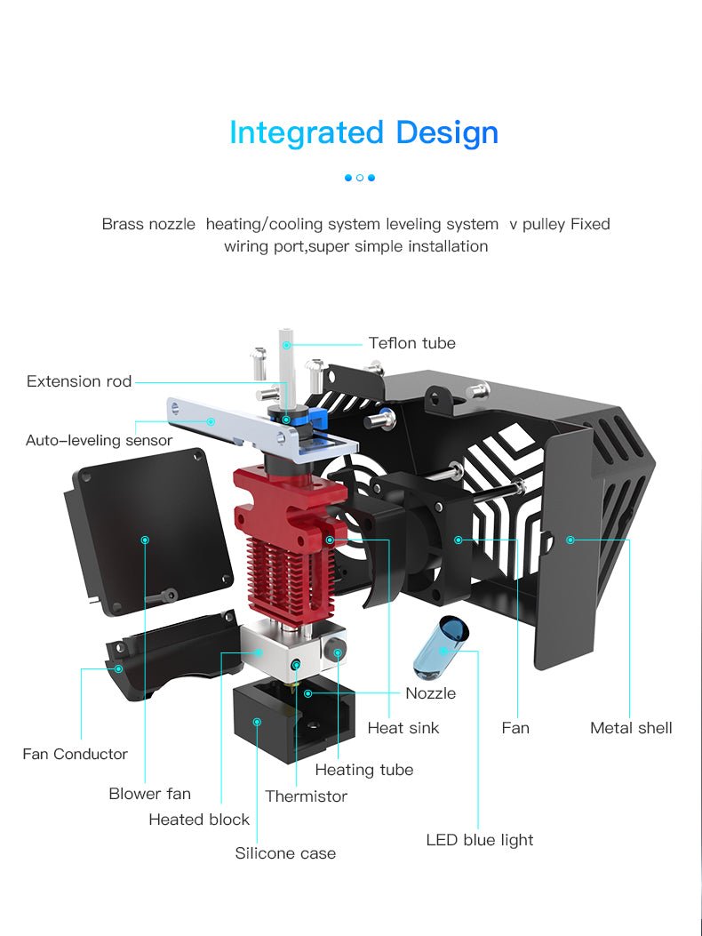 CR 6 SE Full Assembled Hotend Kit - 4001030016 - DREMC STORE