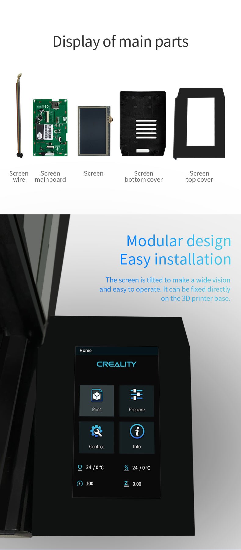 Creality Ender 3 Series Touch Screen Kit - 4001050015 - DREMC STORE