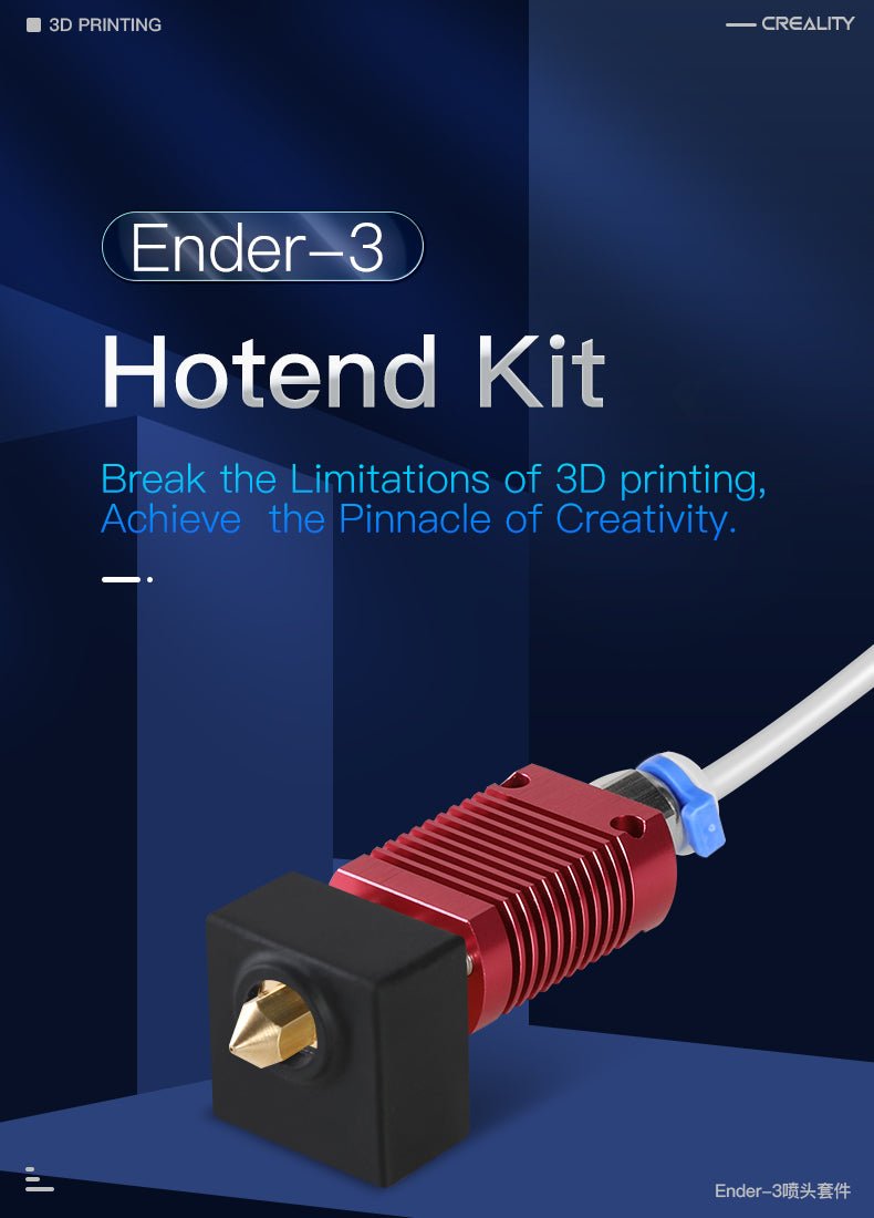 Creality Hotend Assembly for Ender 3 / 3 Pro, 3 V2/ CR10 S4 - 4001030041 - DREMC STORE