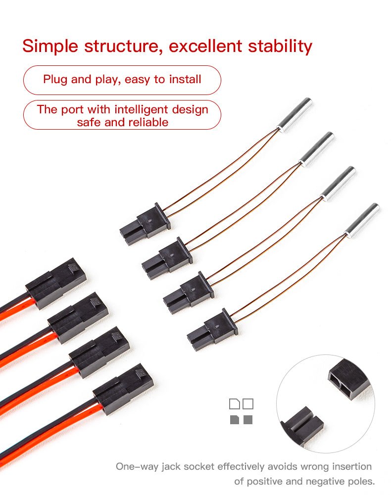 Creality Semitec Cartridge Thermistors Kit Upgrade - 4004070013 - DREMC STORE