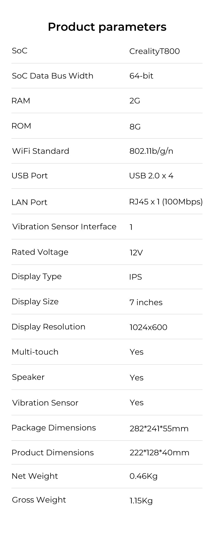 Creality Sonic Pad - Klipper Display/Controller Touch Screen - 4005010052 - DREMC STORE