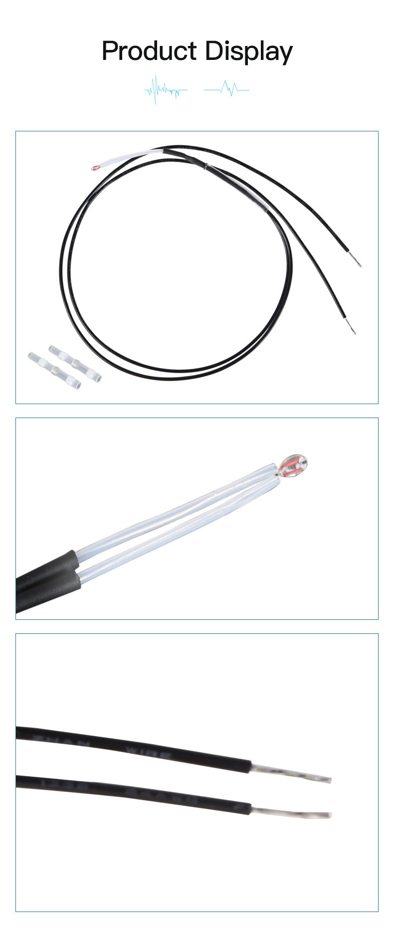 Creality Universal 3950 100k Bean Style Thermistor Kit for 3D Printers - 4004070029 - DREMC STORE