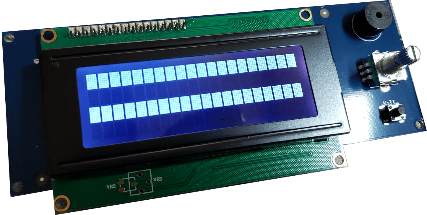 LDO Prusa Black Screen with White Text MK2/MK2.5/MK3 LCD display - Black Screen with White Text - LDO - MK3 - SCREEN - BLACK - DREMC STORE