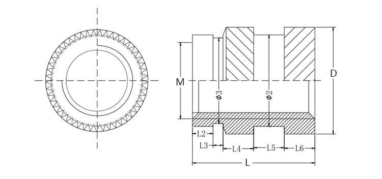 M3 Brass Threaded Heat Insert - 4.5mm - M3THI4.5X4 - DREMC STORE