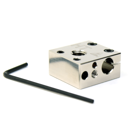 Micro Swiss Plated Copper High Temperature MK8 Heater Block Upgrade for CR10 / Ender / ANET A8 Printers MK7, MK8, MK9 Hotends - M2802 - DREMC STORE