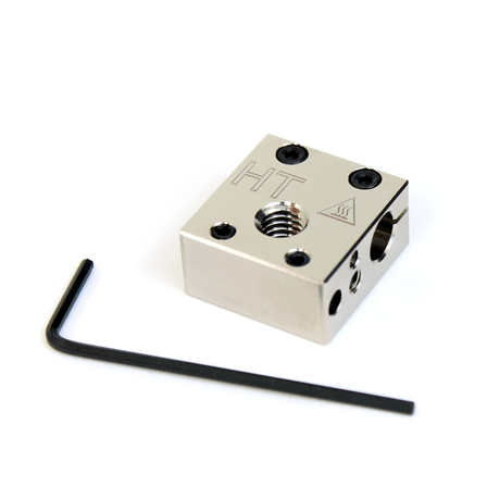 Micro Swiss Plated Copper High Temperature MK8 Heater Block Upgrade for CR10 / Ender / ANET A8 Printers MK7, MK8, MK9 Hotends - M2802 - DREMC STORE
