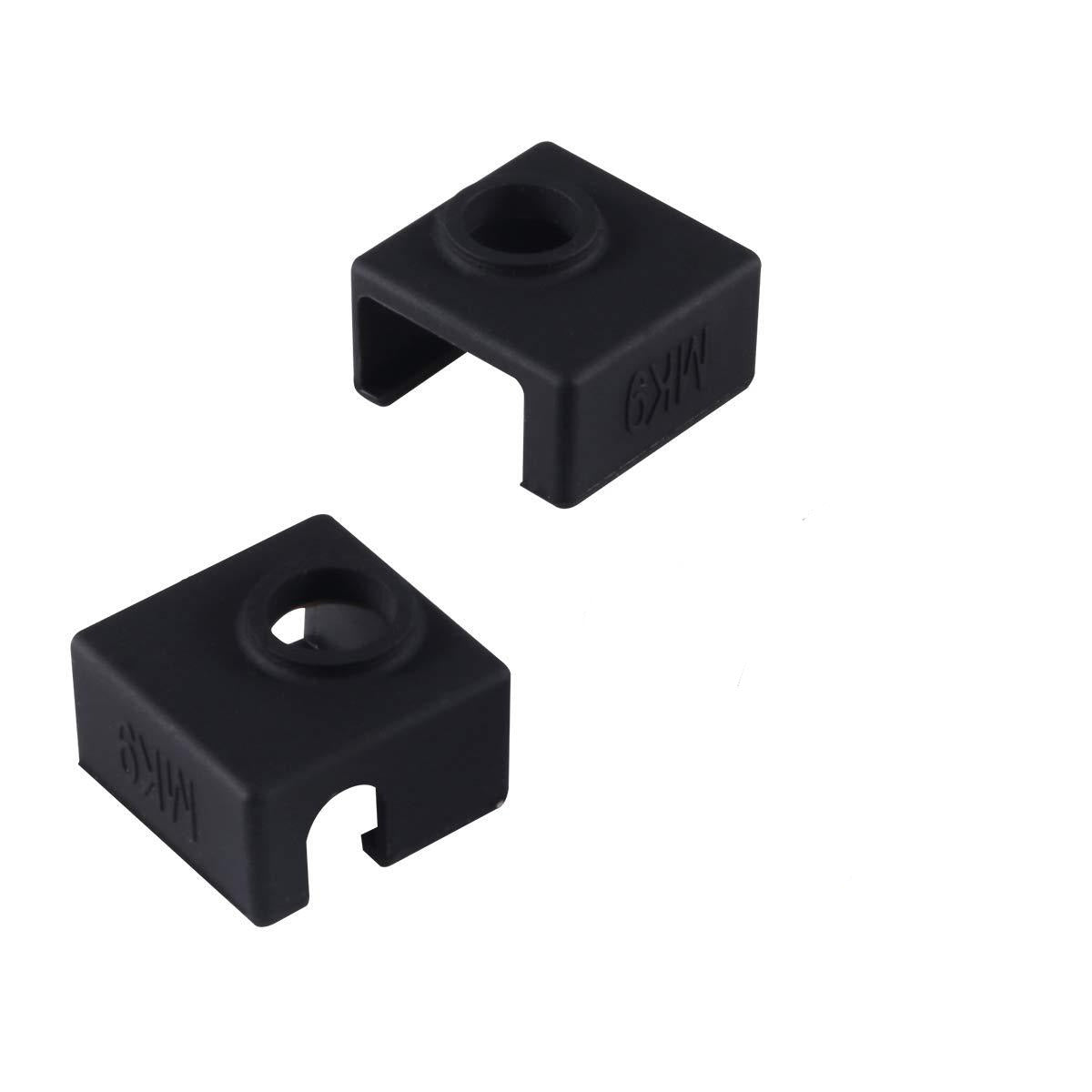 MK8 Silicon Socks suitable for Ender 3/5/CR10 Series (4pc) - SG - MK - Black - DREMC STORE