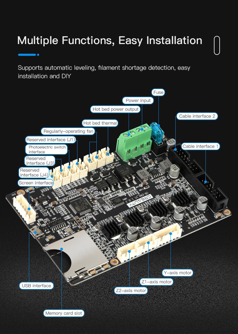 Official Creality CR - 6 Series (CR - 6 SE, CR - 6 Max) Control Mainboard - 4002020015 - DREMC STORE