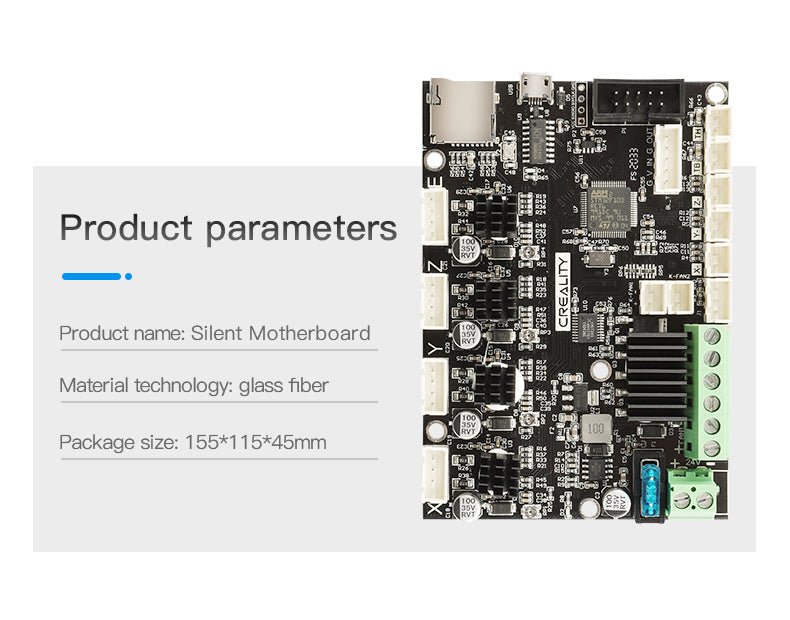 Official Creality Ender 3 V2 32bit Replacement Silent Control Board 4.2.7 - 4002020012 - DREMC STORE