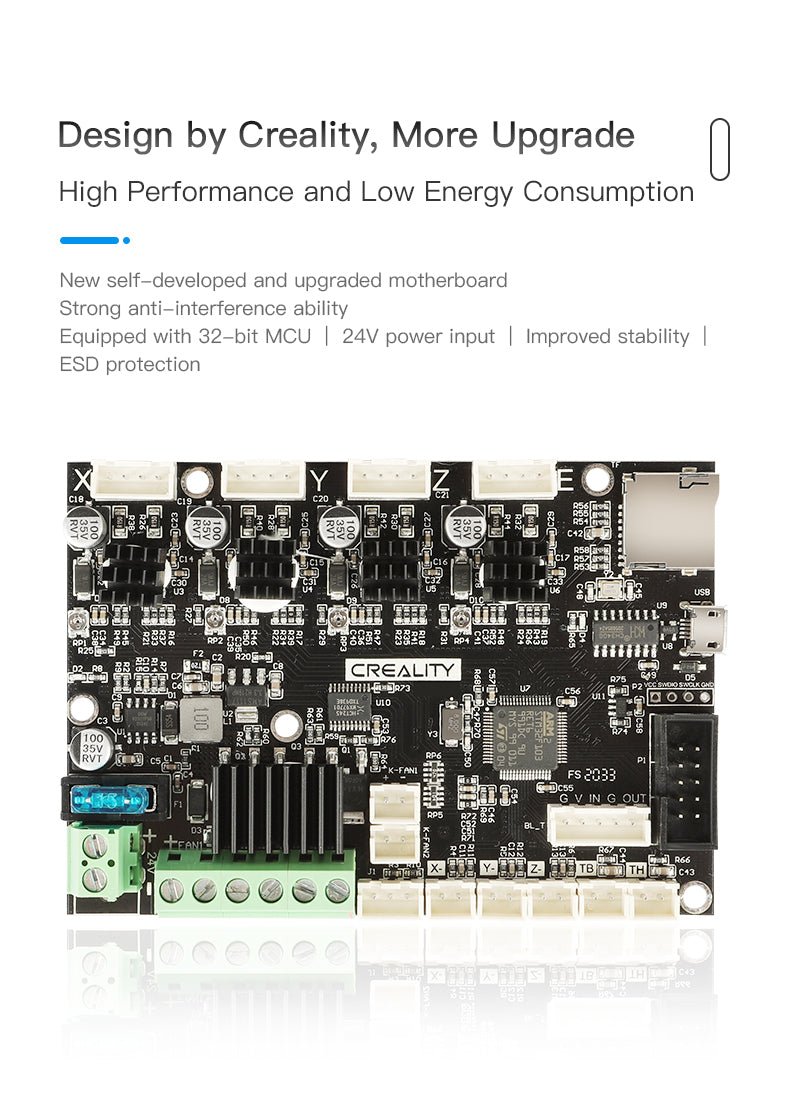 Official Creality Ender 3 V2 32bit Replacement Silent Control Board 4.2.7 - 4002020012 - DREMC STORE