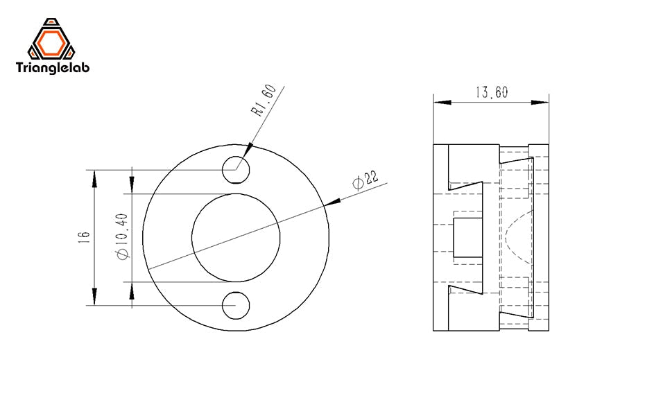 Oldham Coupling for VzBot / Ender 3 Z Axis Screw - VzBot - TL - OLDHAM - VZBOT - DREMC STORE
