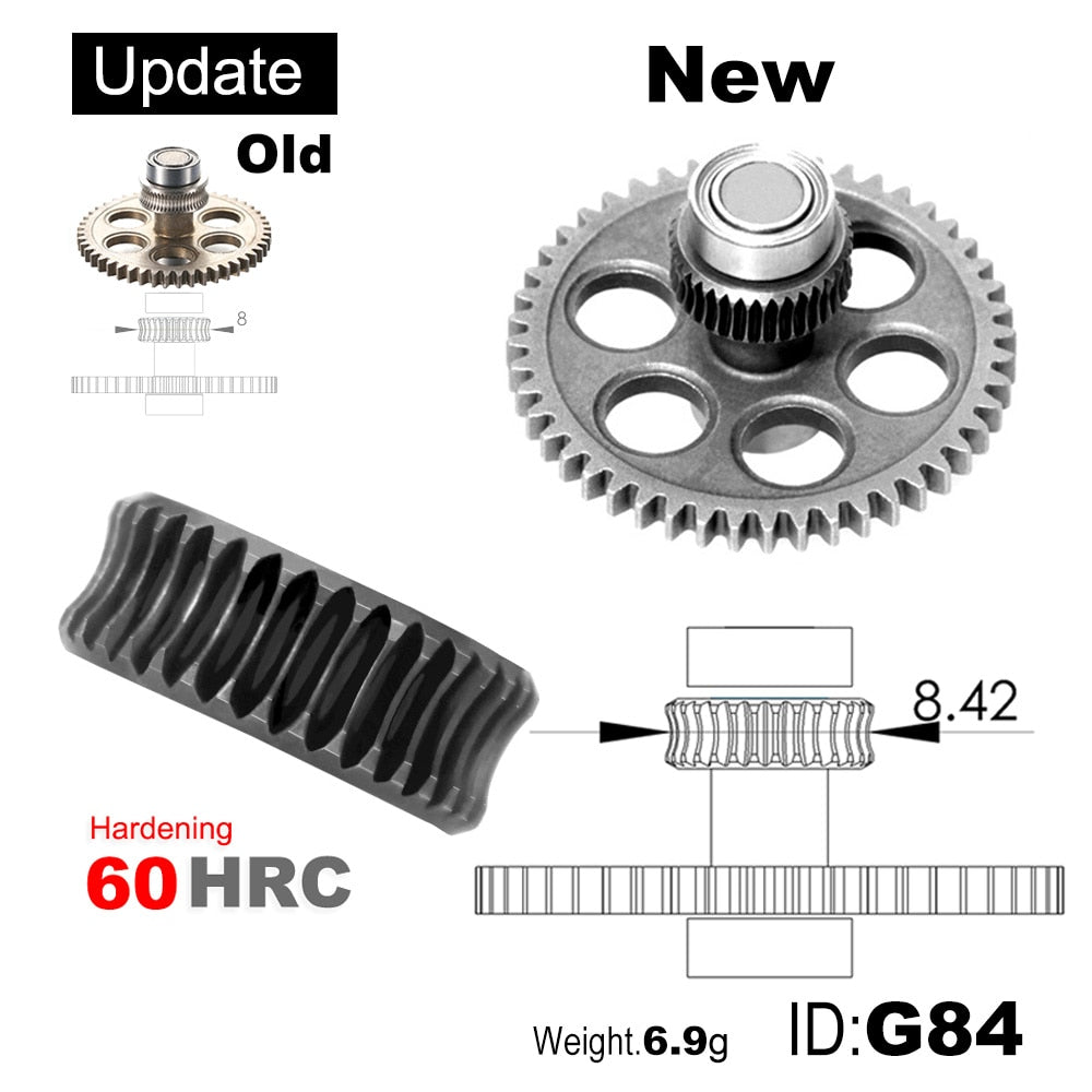 OMG V2S All Metal Dual Gear Extruder Bowden Kit (F1 - Set) Black Edition - F1 - Set - DREMC STORE