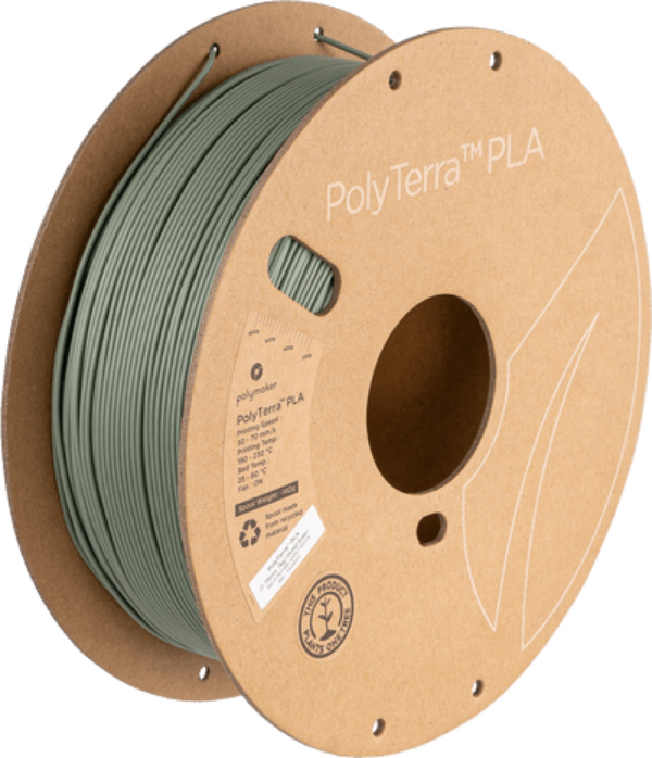 Panchroma™ Matte PLA (Formerly PolyTerra™ PLA) Filament 1.75mm 1kg - Muted Green - PA04003 - DREMC STORE