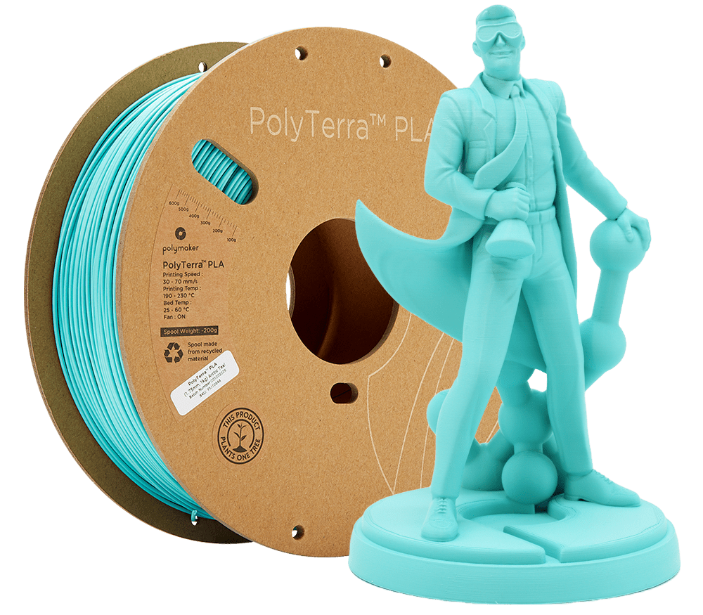Panchroma™ Matte PLA (Formerly PolyTerra™ PLA) Filament 1.75mm 1kg - Arctic Teal - PM70844 - DREMC STORE