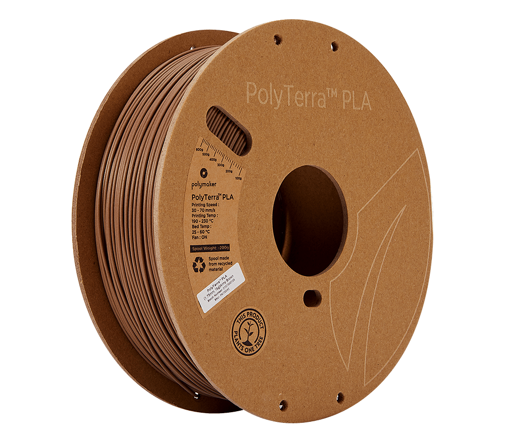 Panchroma™ Matte PLA (Formerly PolyTerra™ PLA) Filament 1.75mm 1kg - Army Brown - PM70959 - DREMC STORE