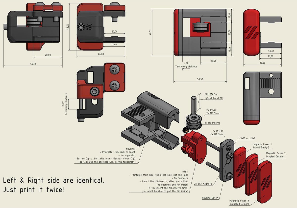 Ramalama Front Idlers Fastener Kit - DR - RIFK - REV2 - DREMC STORE