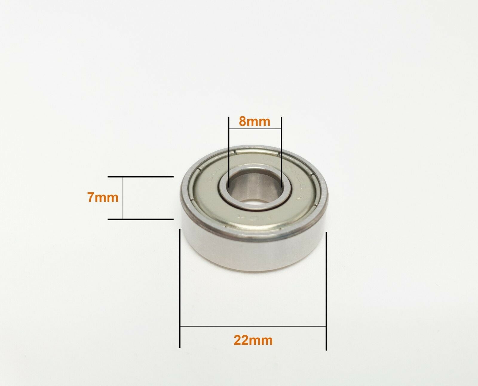 420 Stainless Steel 608zz Sealed Bearing (5pc) (IN: 8mm OD:22mm T: 7mm)