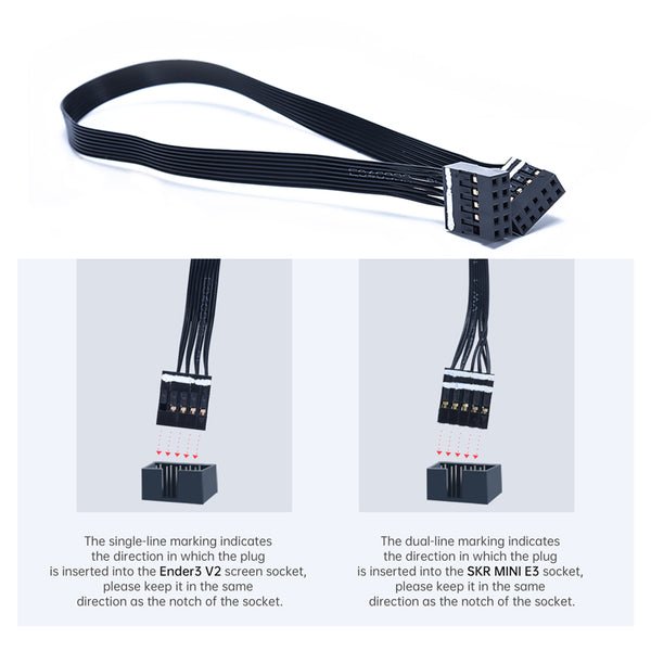 SKR E3 V3 Control board to Creality Ender 3 v2 Screen Cable - 3040020432 - DREMC STORE